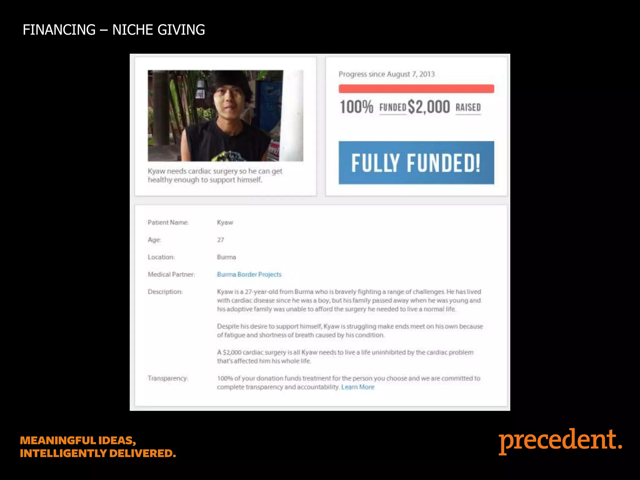 FINANCING – NICHE GIVING

x

 