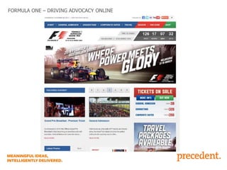 FORMULA ONE – DRIVING ADVOCACY ONLINE

 