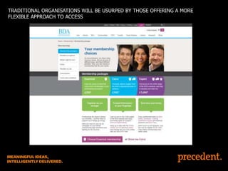 TRADITIONAL ORGANISATIONS WILL BE USURPED BY THOSE OFFERING A MORE
FLEXIBLE APPROACH TO ACCESS

 