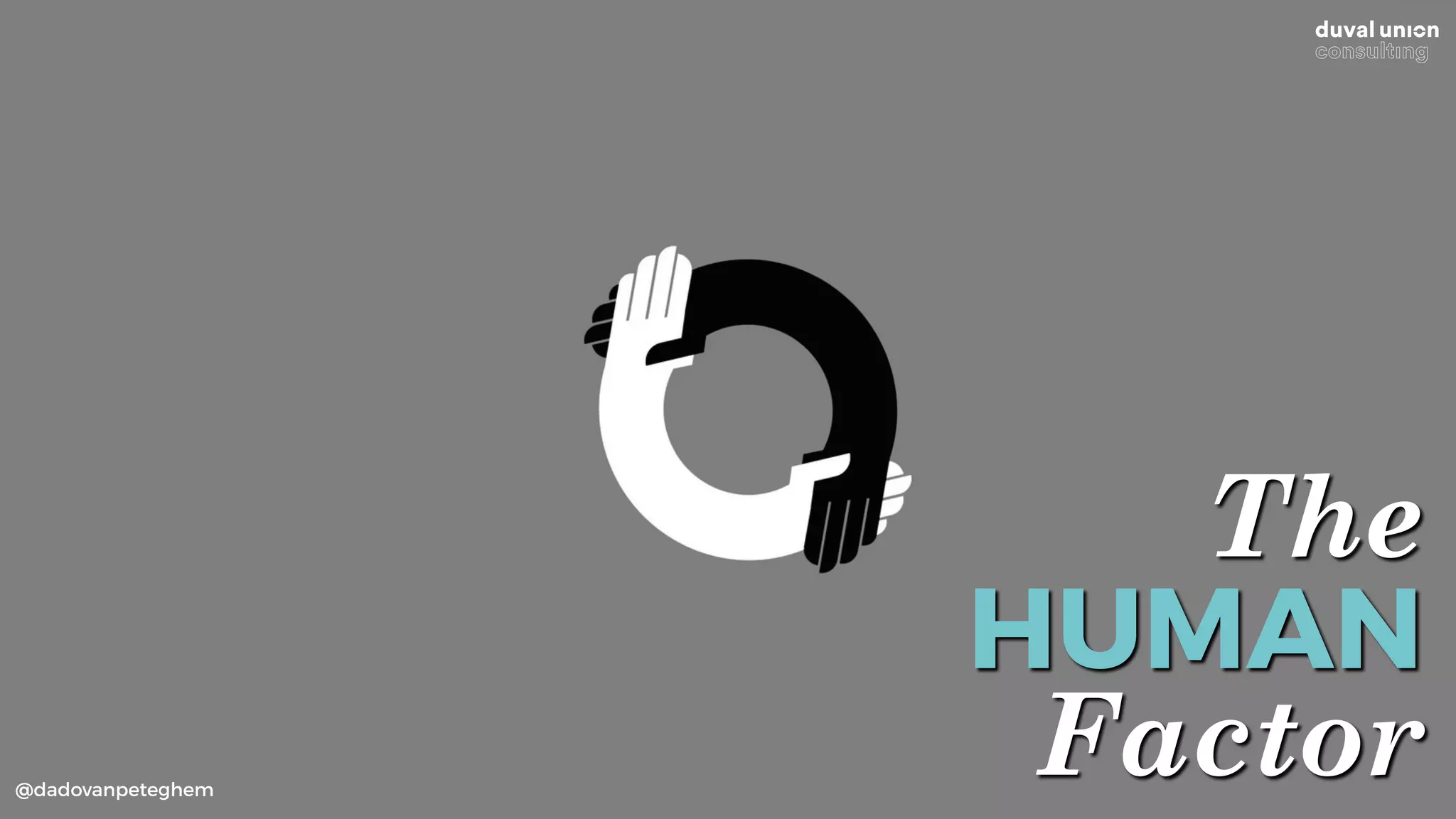 @dadovanpeteghem
The
HUMAN
Factor
 