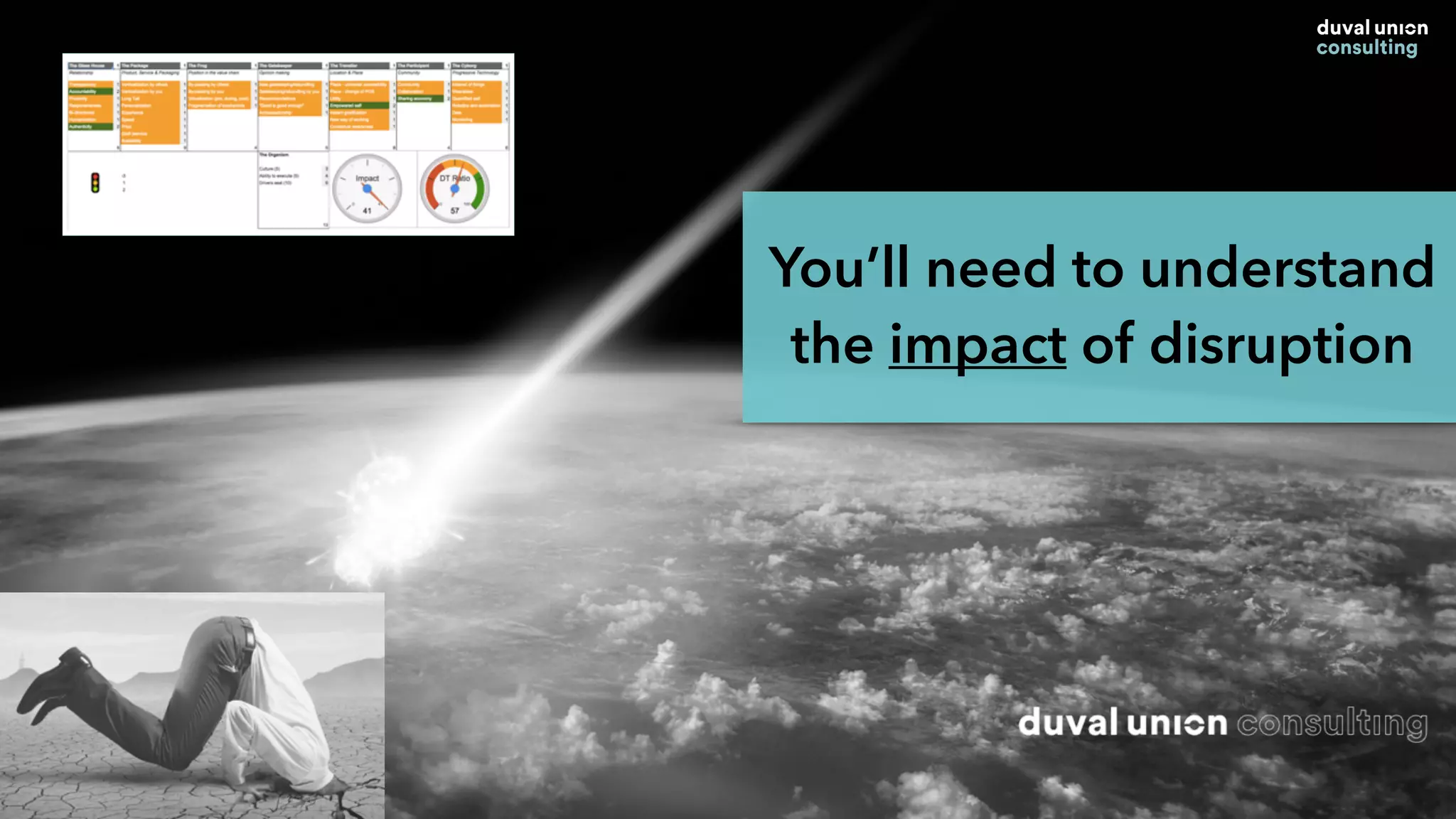 You’ll need to understand
the impact of disruption
 