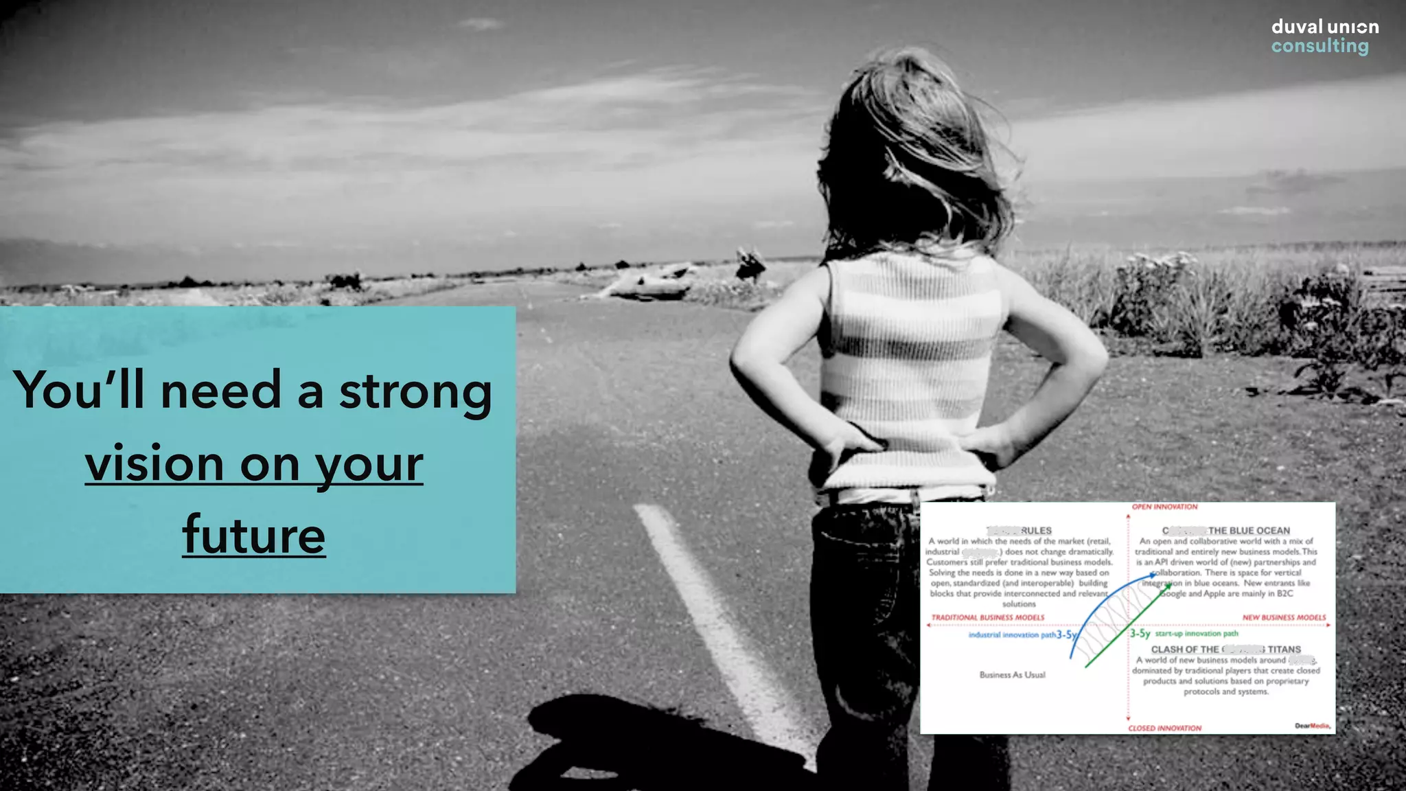 You’ll need a strong
vision on your
future
 