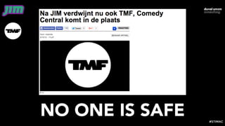NO ONE IS SAFE #STIMAC
 