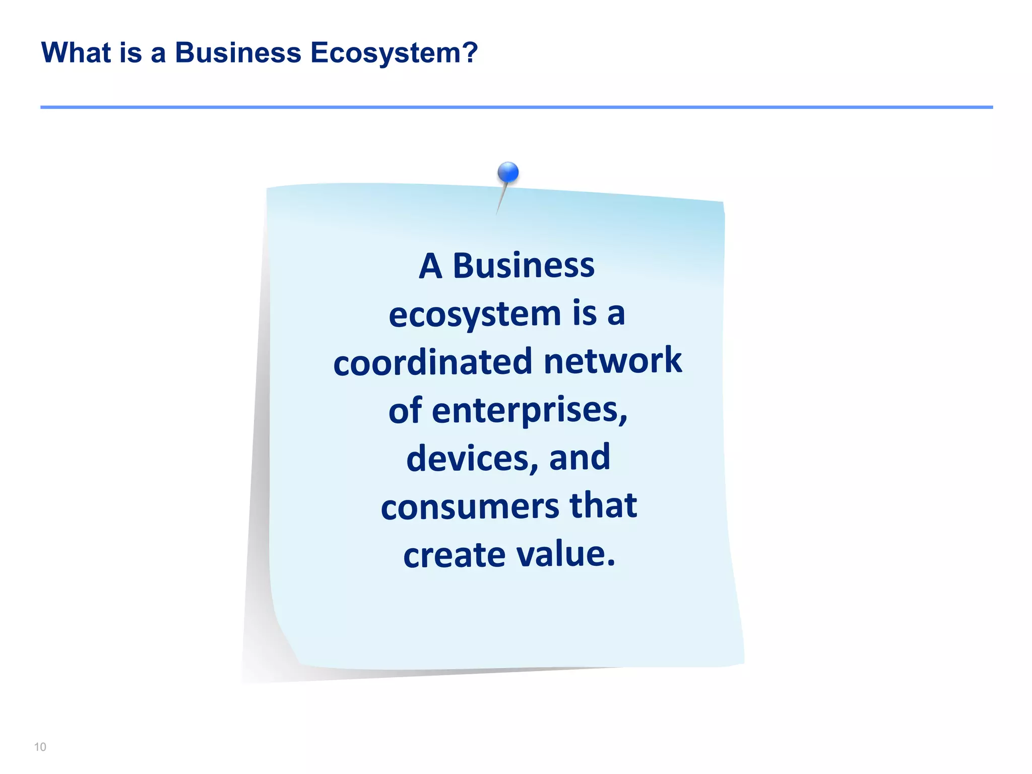 1010
What is a Business Ecosystem?
 