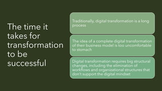 Digital transformation trends and challenges in traditional businesses ...