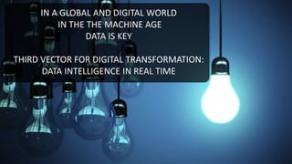DEFINE A DIGITAL TRANSFORMATION STRATEGIC PLAN
FROM AS IS TO TO BE
DEFINE THE TIME PERIOD
DEFINE THE INITIATIVES AND BUDGE...