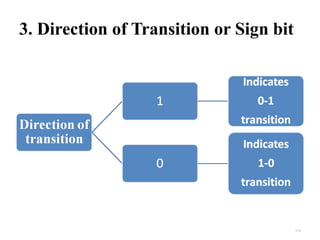 3. Direction of Transition or Sign bit 
4.38 
 