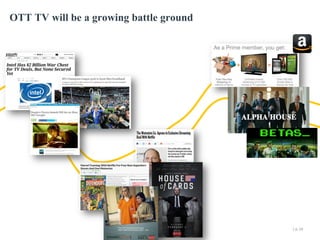 OTT TV will be a growing battle ground

| p. 24

 