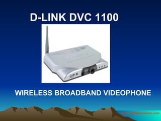 D-LINK DVC 1100 WIRELESS BROADBAND VIDEOPHONE 
