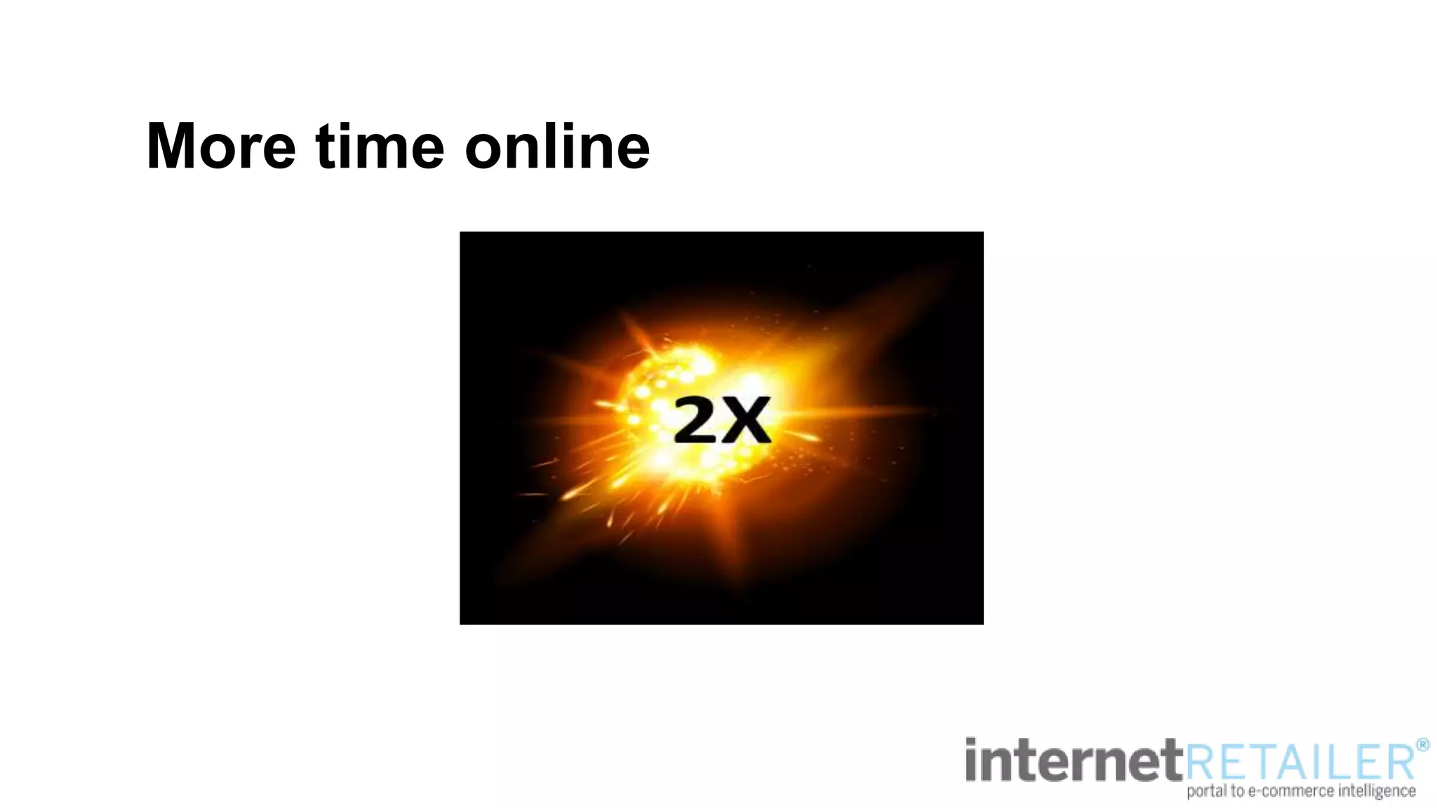 More time online
 