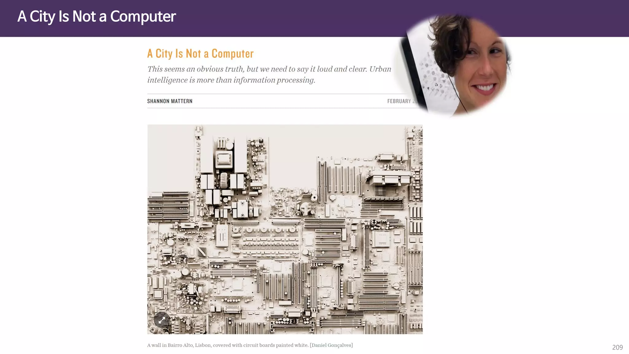 209
A City Is Not a Computer
 