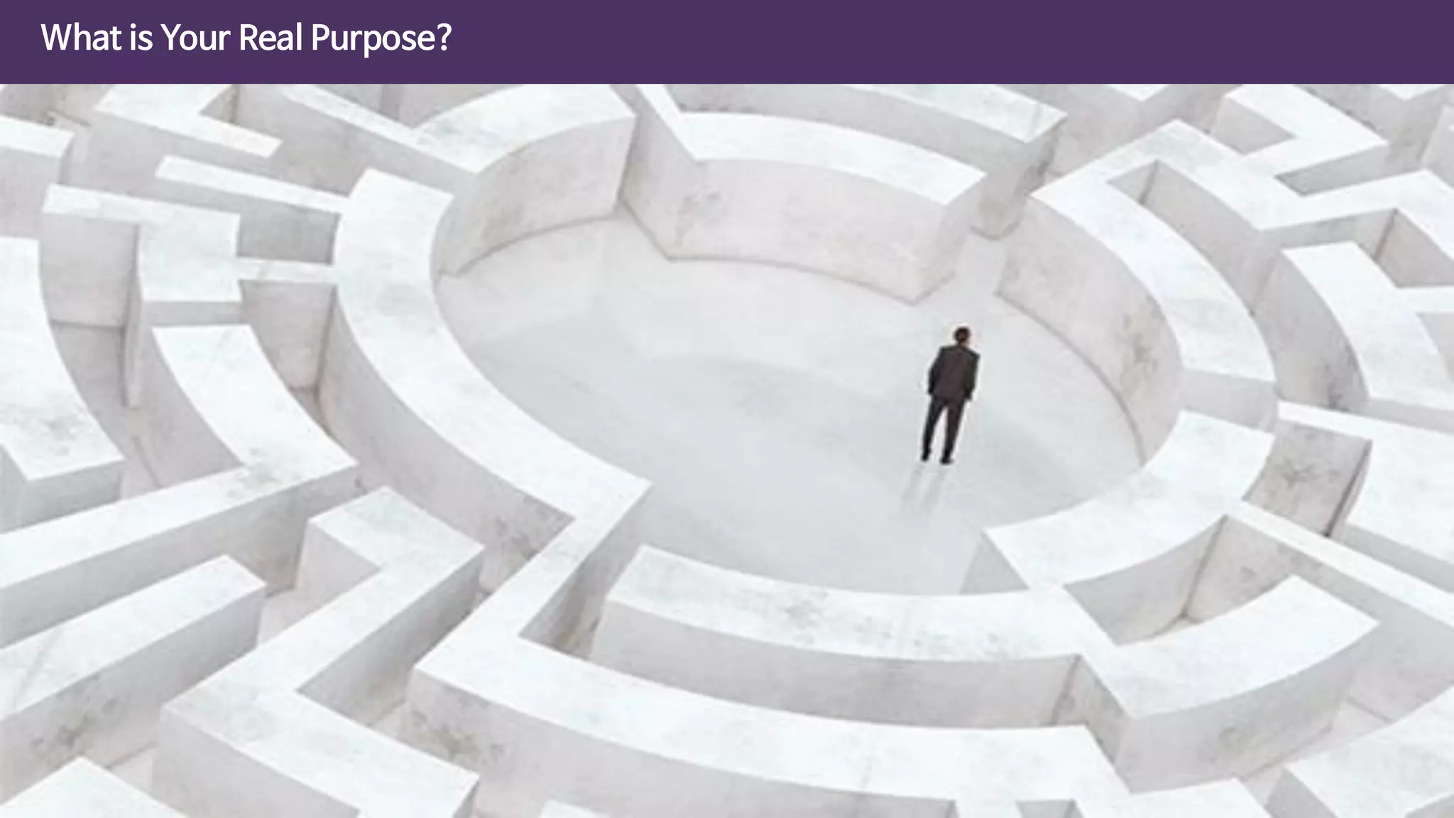 212
What is Your Real Purpose?
 