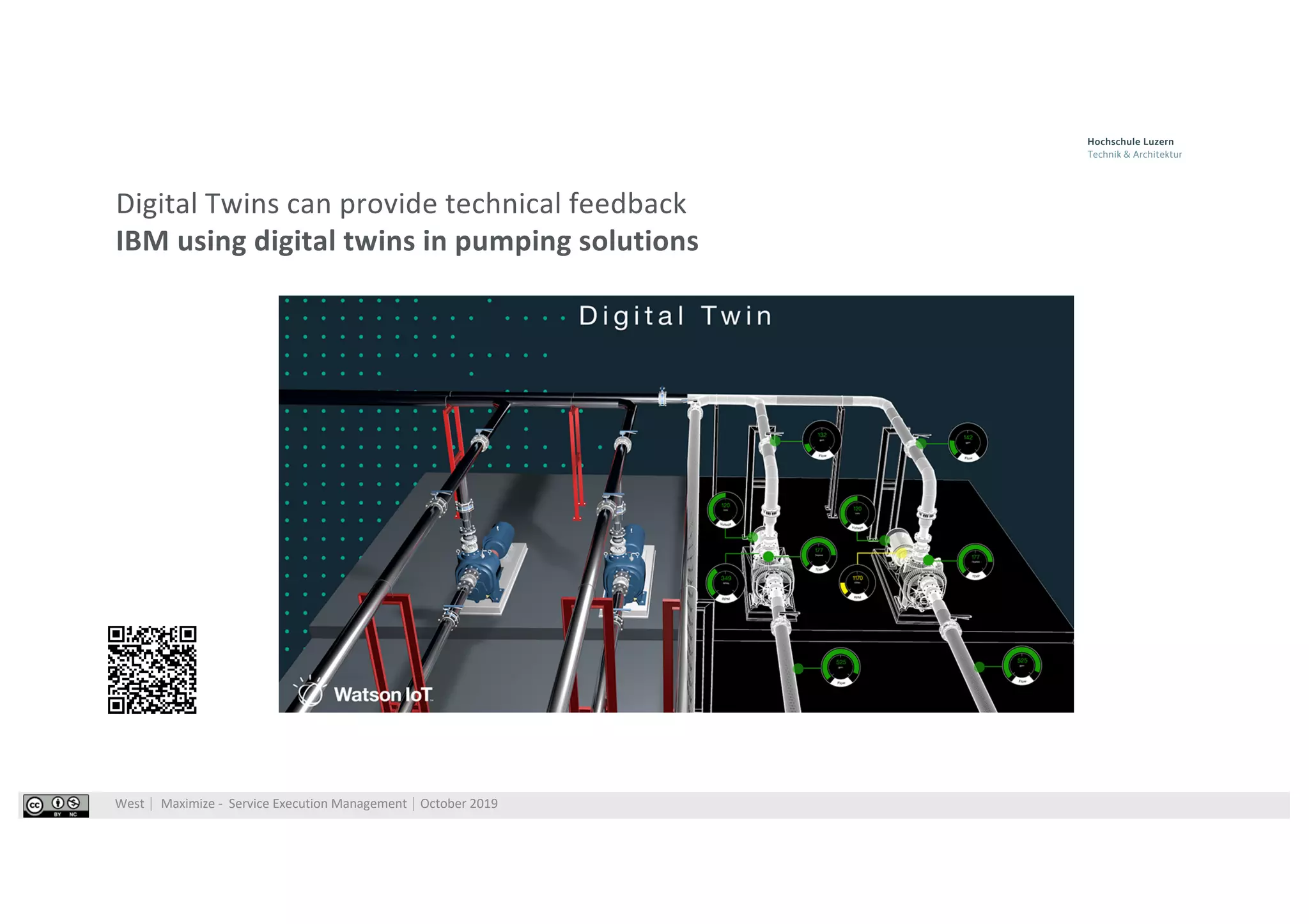 West⎹ Maximize - Service Execution Management⎹ October 2019
Digital Twins can provide technical feedback
IBM using digital twins in pumping solutions
 
