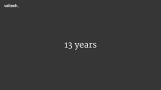13 years
 