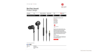 Red Dot Award: Product Design
 