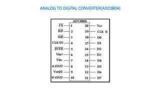 ANALOG TO DIGITAL CONVERTER(ADC0804)
 