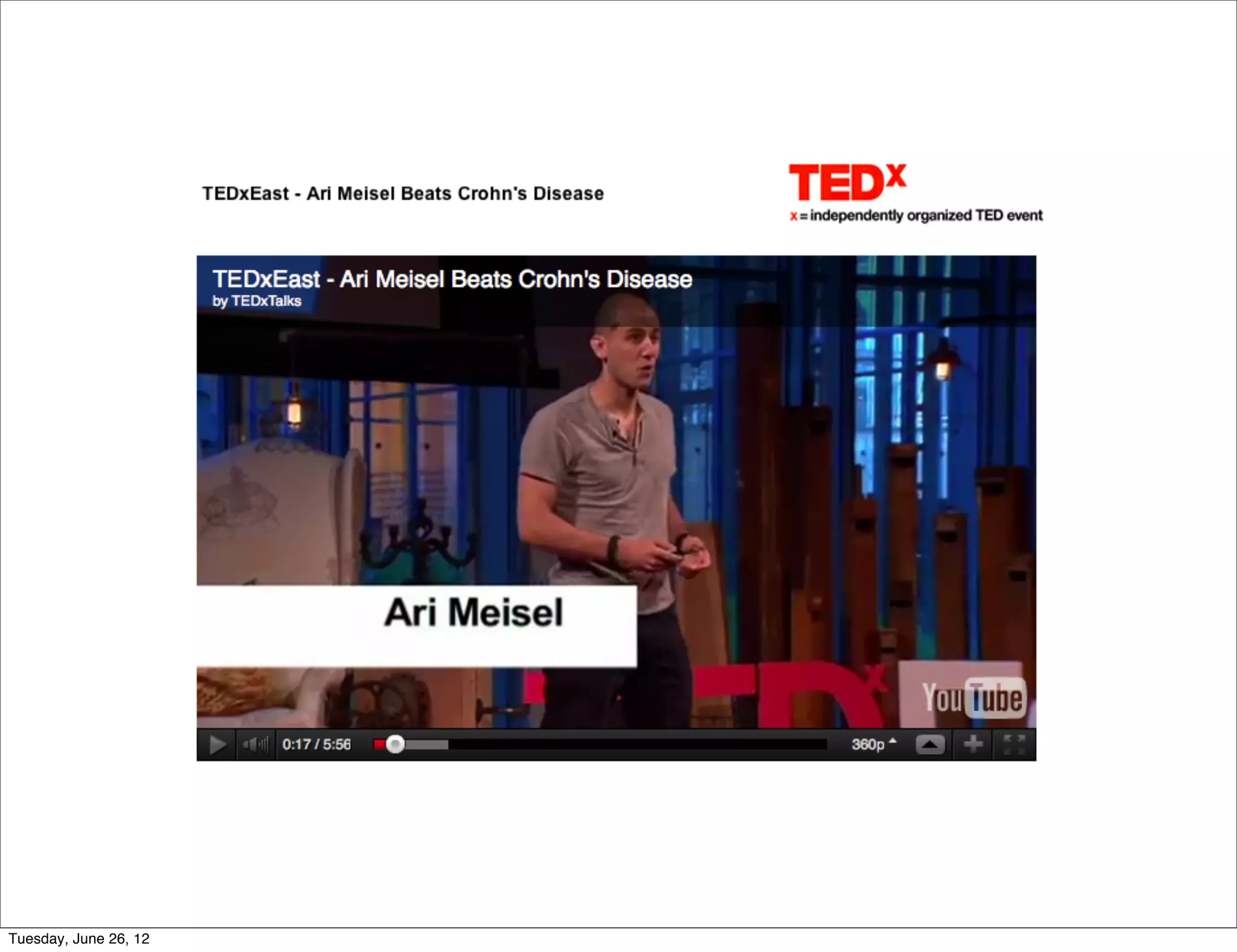 Tuesday, June 26, 12
 