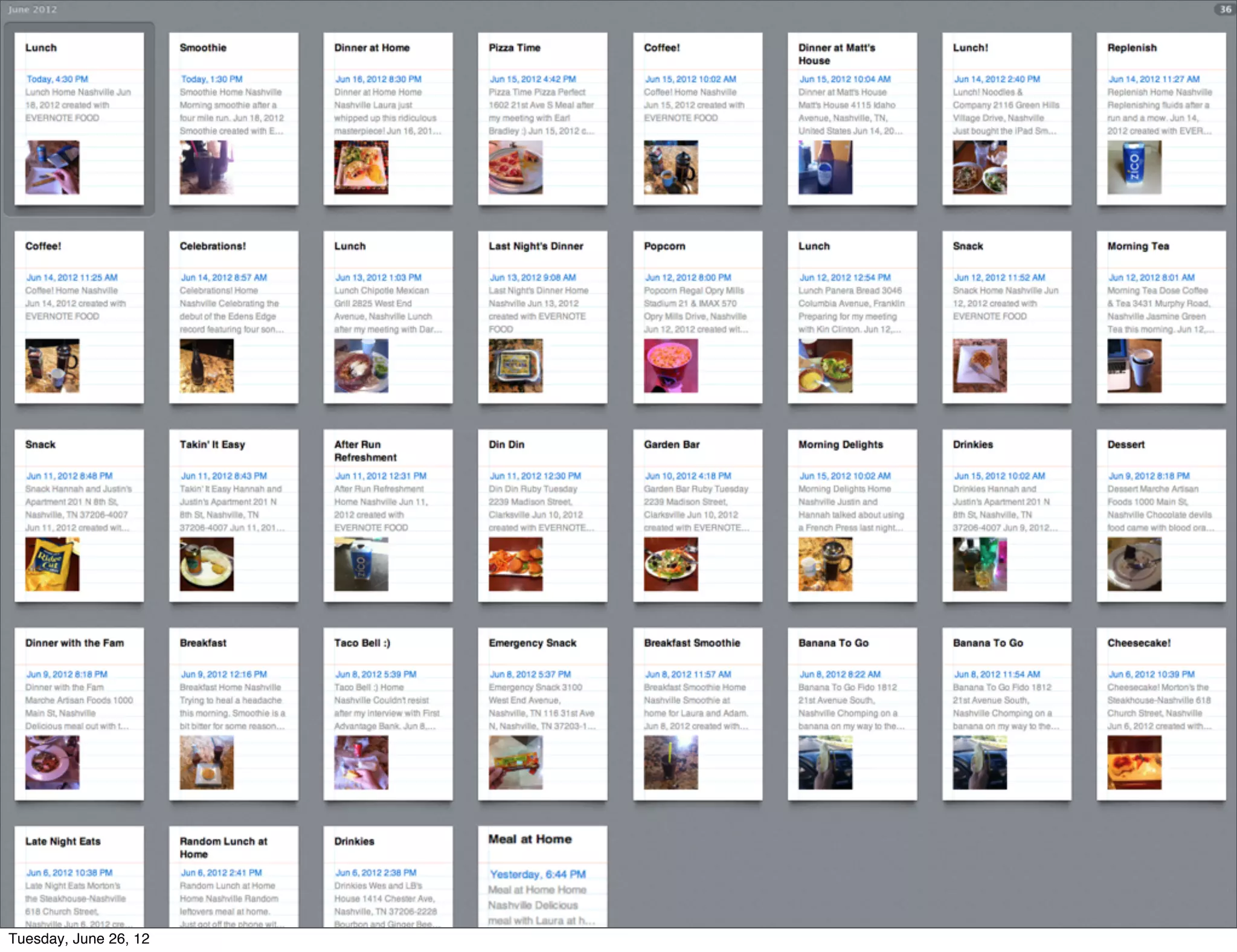 Tuesday, June 26, 12
 