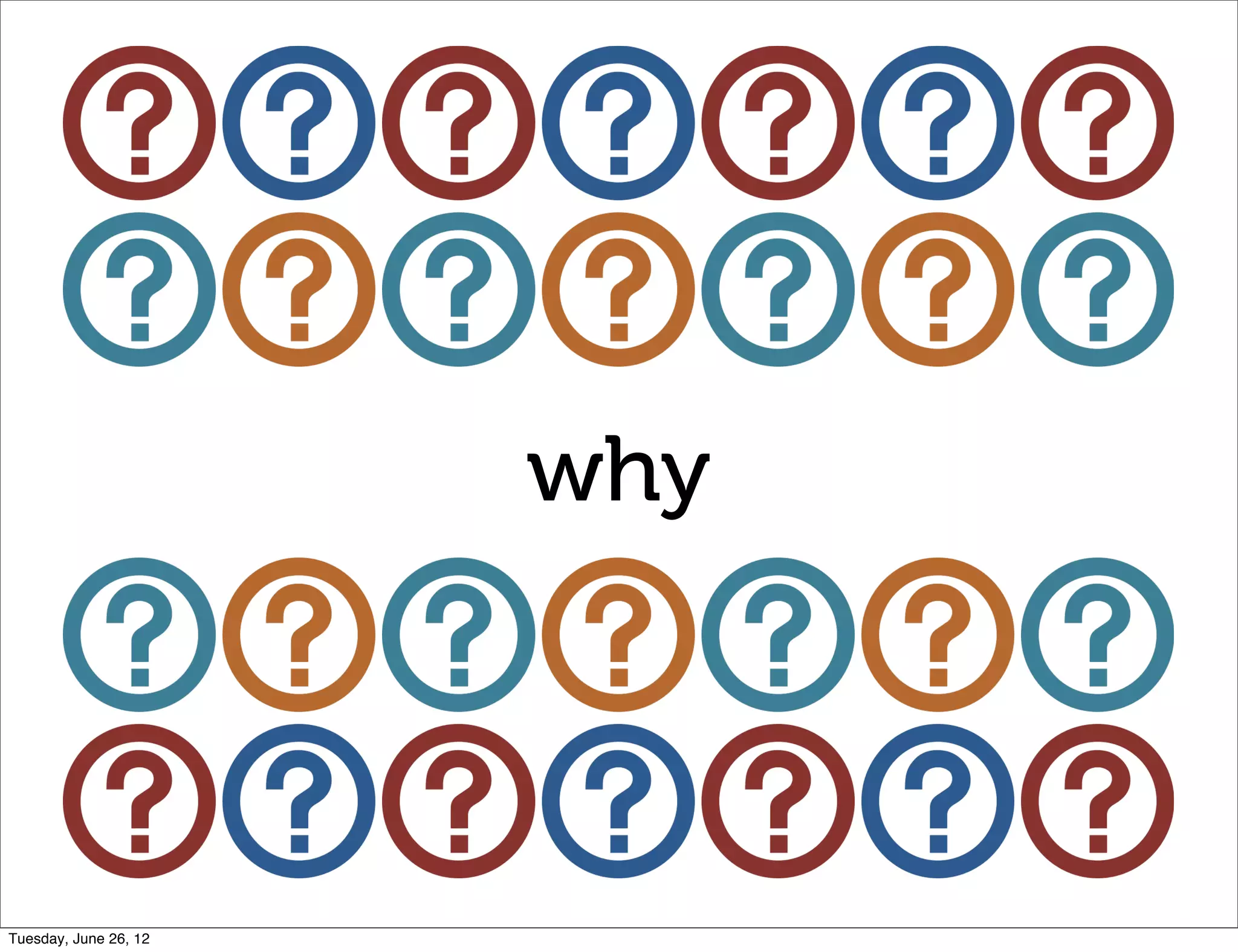 why



Tuesday, June 26, 12
 