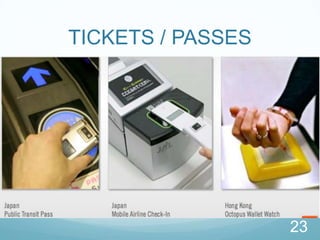 IMPLEMENTATIONReuse the back-end infrastructure that routes credit card and debit card information between retailers and ﬁnancial institutions. Also retain the existing ATM networks and online banking solutions.Provide retailers with a single NFC-enabled point-of-sale device that replaces the current separate machines for credit cards and debit card purchases.Extend the physical ATM machines to also provide cash top up/removal services for digital wallets. In addition, consider methods to extend existing online banking solutions to support the digital wallet.16