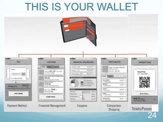 CHALLENGESMass Market AppealEnsuring a mass market appeal for the digital wallet is important to leverage scale economies and the network externality effect. One way to increase the mass market appeal is to make the digital wallet usable for all day-to-day transactions.Stake Holder Dynamics	Satisfying the business and strategic goals of multiple stake holderssuch as banks, retailers, regulatory bodies, is difficult.Compelling user experience	A user-friendly wallet interface, easy to use and intuitive is difficult to produce.17