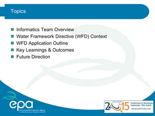 Digital Water - The Water Framework Directive data management and ...
