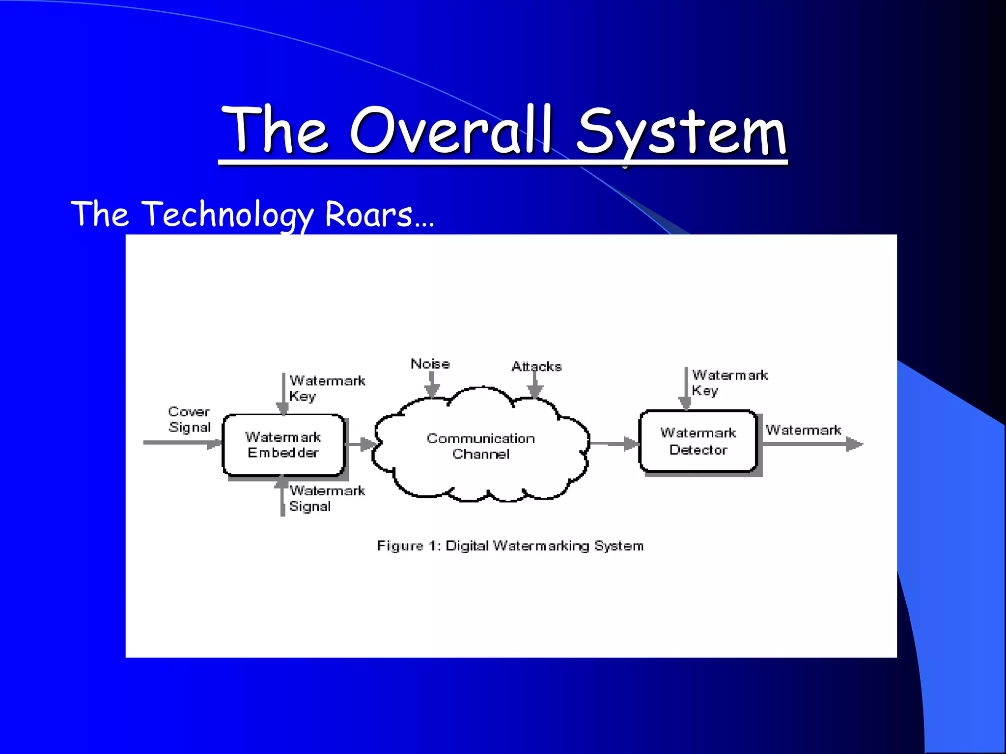 The Overall System
The Technology Roars…
 