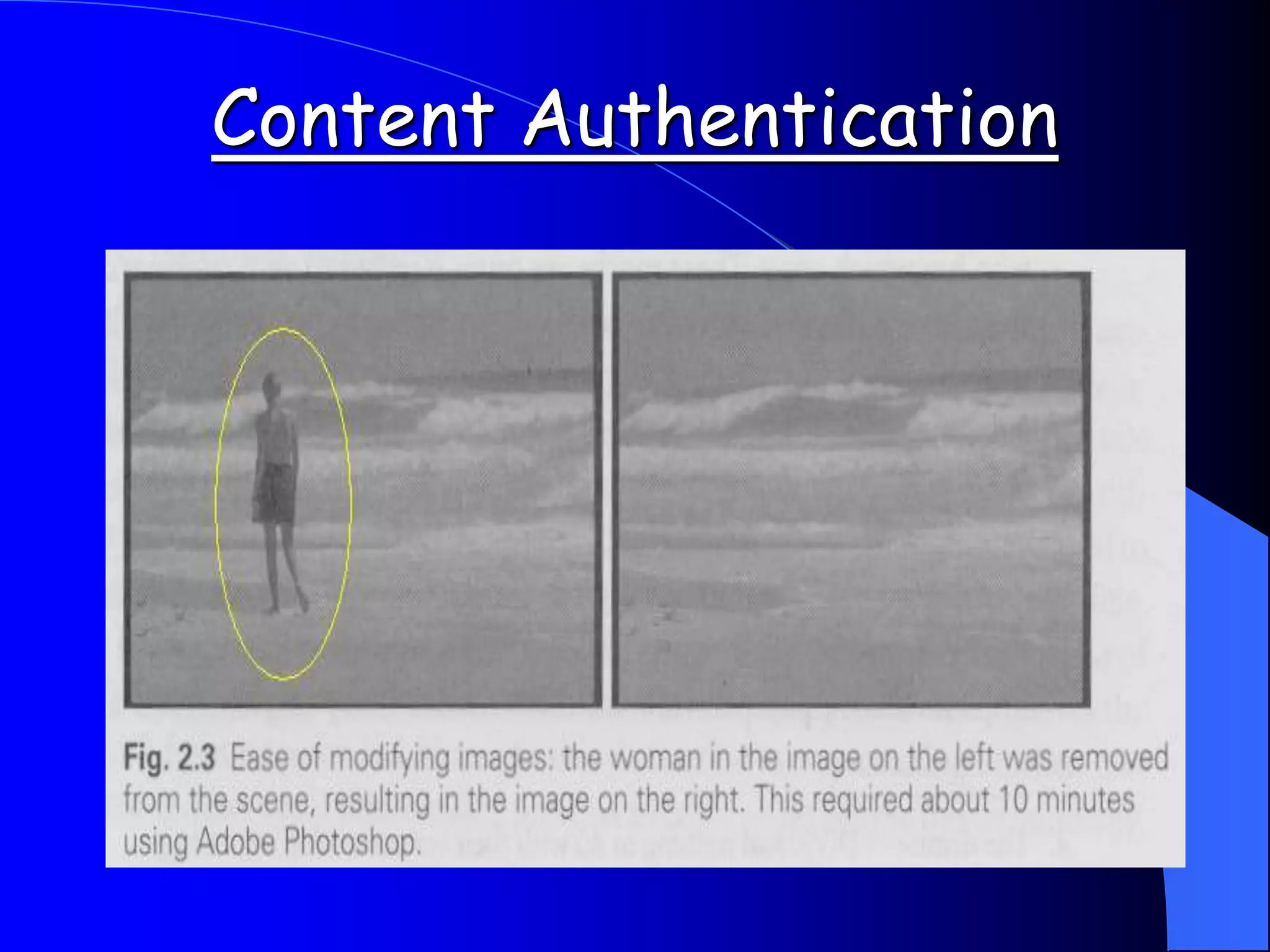 Content Authentication
 