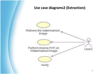 Use case diagrams2 (Extraction):
20
 