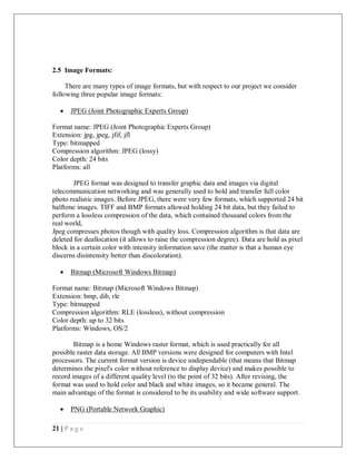 Computer Expert Gpeg Format Digital water marking system project report | PDF
