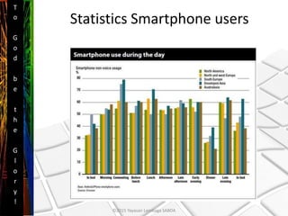 Statistics Smartphone users
T
o
G
o
d
b
e
t
h
e
G
l
o
r
y
!
©2015 Yayasan Lembaga SABDA
 