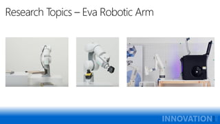 Research Topics – Eva Robotic Arm
 