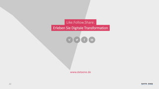 22
www.dataone.de
Like.Follow.Share.
Erleben Sie Digitale Transformation
 