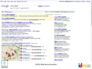 ©2011 Mike Berry Associates
 