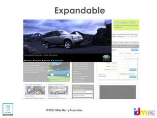 Expandable




©2011 Mike Berry Associates
 