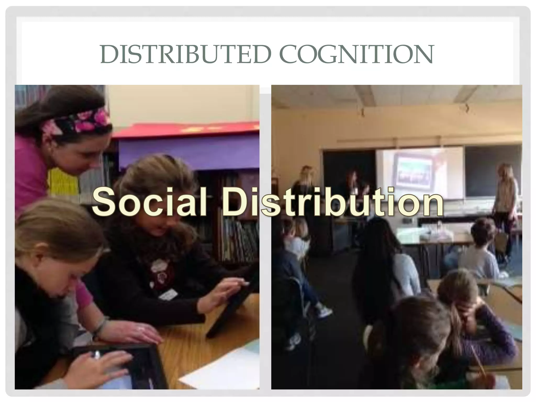 DISTRIBUTED COGNITION
 