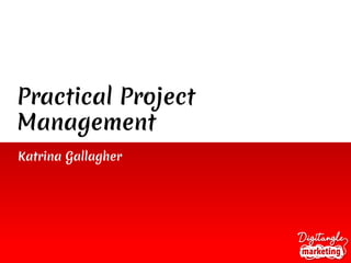 Practical Project
Management
Katrina Gallagher
 