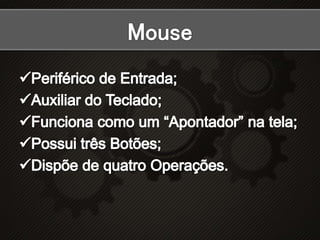 Digitação   mouse e teclado