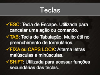 Digitação   mouse e teclado