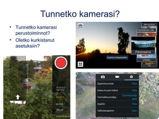 Lähteitä opettajille
• Videoita, sarjakuvia ja lähdekritiikkiä tunnille – Yle Uutisluokka kokosi
mediakasvatusmateriaalit opettajille:
yle.fi/uutiset/osasto/uutisluokka/videoita_sarjakuvia_ja_lahdekritiikkia_tunnille__yle_uutisluok
• Itsenäisesti suoritettava maksuton verkkokurssi peruskoulun opettajille,
OPH-rahoituksella tuottanut AP Haglund Oy/Amazement: kaikkikuvaa.fi/edu
• Kamerakynäpedagogiikka
– Ismo Kiesiläinen: Pieni mediakasvatusportaali (CC BY-NC-ND): kamerakyna.fi
– Opas: www.kamerakyna.fi/kamerakyna.html
• www.lukionuutishuone.com: OPH:n rahoittama viiden lukion projekti (-2017).
• Näe koe kuuntele mediamenetelmiä opettajille
– Törrönen S. (toim) 2013, Helsingin Opetusviraston Mediakeskus:
tarkkaamo.files.wordpress.com/2014/01/mediamenetelmic3a4.pdf
• Digitaalisen tarinnankerronnan sivusto:
– Digitaalisen tarinan 7 elementtiä: dstfinland.ning.com/page/digitaalisen-tarinan-7
– Digitaalisen tarinan 7 askelta: dstfinland.ning.com/page/seitsem-n-askelta
 