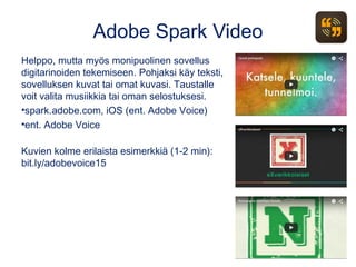 Valokuvasta piirros tai maalaus
Sovelluksia löytyy hakusanalla Cartoon Camera
Kuva: Matleena Laakso, CC BY
 