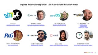 Digitas’ Product Deep Dive: Live Video from the Show Floor
KEITH SOLJACICH
ORCAM: MYME CAMERA
ADAM BUHLER
CAREOS: SMART MI...