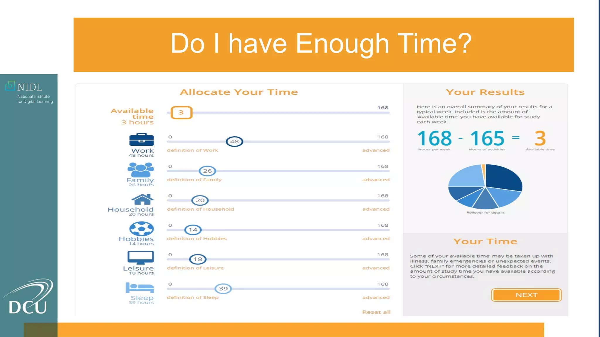 Do I have Enough Time?
 