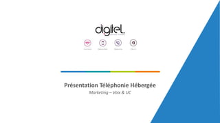 Marketing – Voix & UC
Présentation Téléphonie Hébergée
 