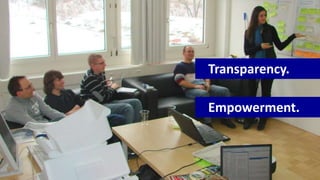 Empowerment.
Transparency.
 