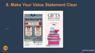 29
8. Make Your Value Statement Clear
 