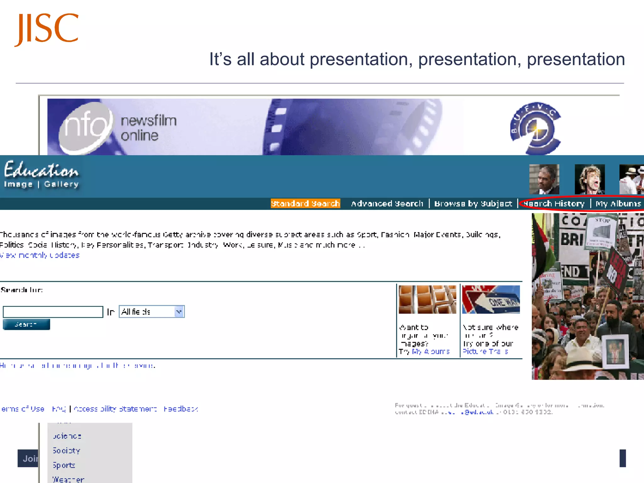 It’s all about presentation, presentation, presentation 