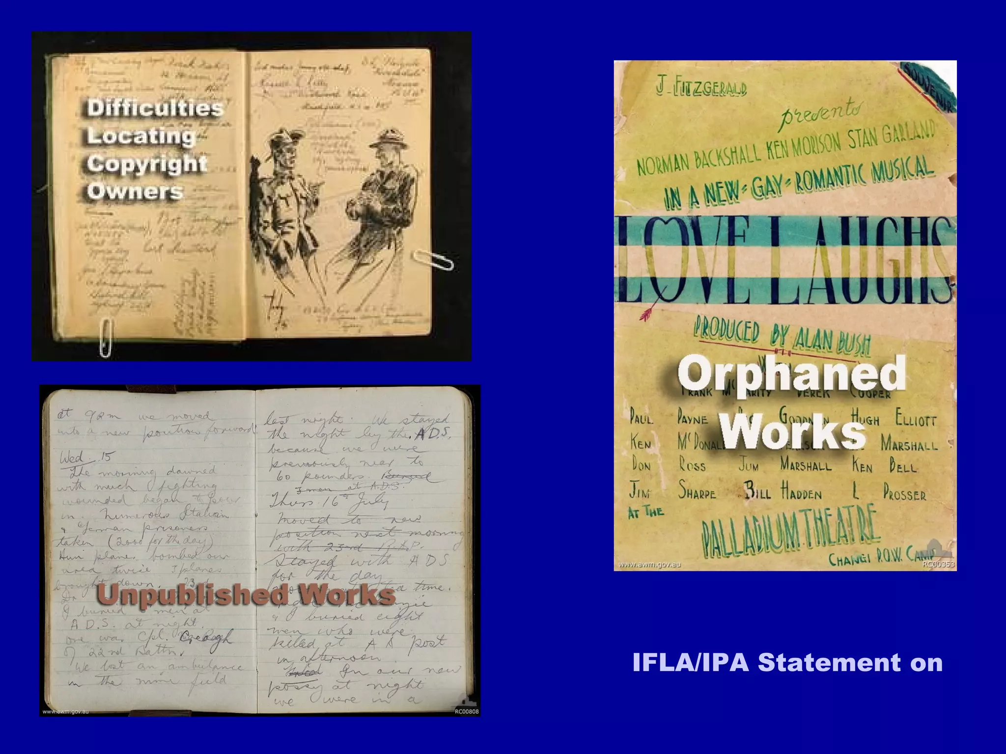 IFLA/IPA Statement on Orphaned Works 