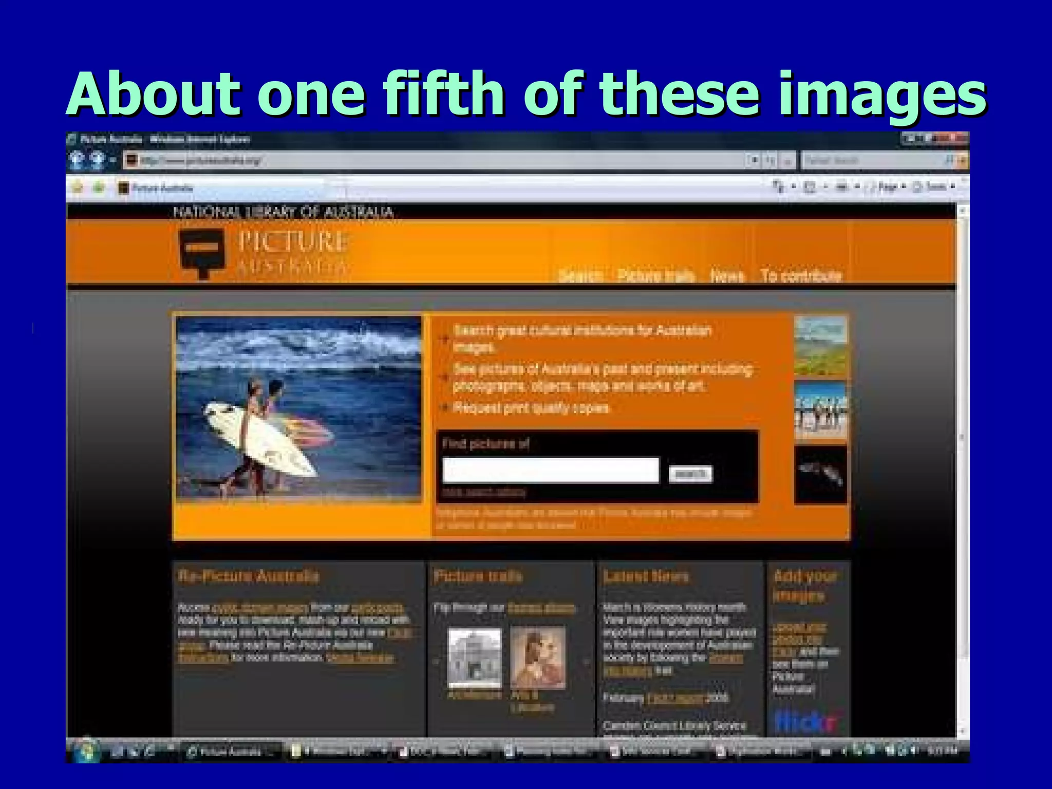 About one fifth of these images 