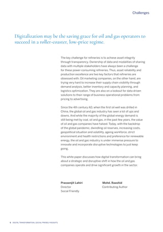 Digital Transformation in the Oil & Gas Industry | 2021 | PDF